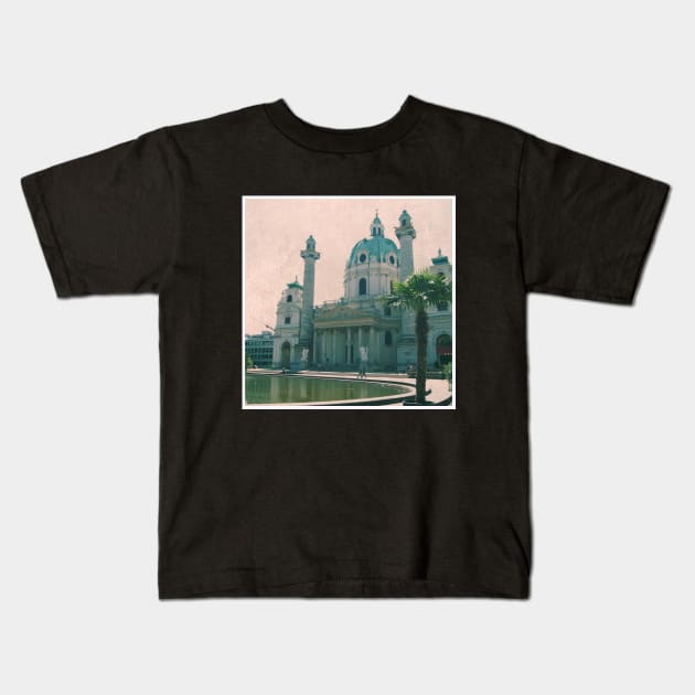 Beautiful Vintage Photography from Vienna Austria Europe Streets of Vienna Discover new places Travel the world Kids T-Shirt by BoogieCreates